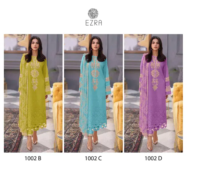 Ezra 1002 ABC Cotton Embroidery Patch Pakistani Dress Material Wholesale Online